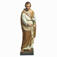 Saint Joseph From Mont 43" - Lightweight Fiberglass Resin Indoor/Outdoor Church Statuary