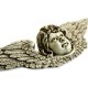 Angel Head/Wings Facade 42in Fiberglass Outdoor Wall Mount Statue -  - F7387