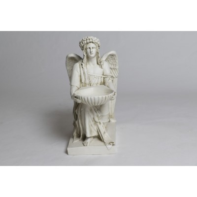 Angel w/Dish Fiberglass 19in. Indoor/Outdoor Statue/Sculpture -  - HFAK115L