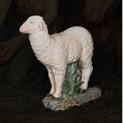3 SHEEP STANDING FOR LIFESIZE SET 24"H Lightweight Fiberglass Resin Indoor/Outdoor Church Statuary