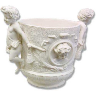 Cecina Urn 10in. - Carrara Marble Indoor/Outdoor Garden Statue -  - 101492