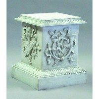 Decorative Horn Stand Pedestal Statue Display Base/Riser 23in. Lightweight Lightweight Fiberglass Resin