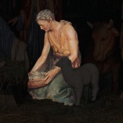SHEPHERD KNEELING FOR LIFESIZE SET 42"H Lightweight Fiberglass Resin Indoor/Outdoor Church Statuary
