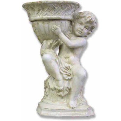 French Cherub Urn 13 Inch Fiberglass - Indoor/Outdoor Statue -  - HF68723R