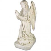 Shrine Praying Angel 39in. Lightweight Fiberglass Resin In/Outdoor Niche for Statue
