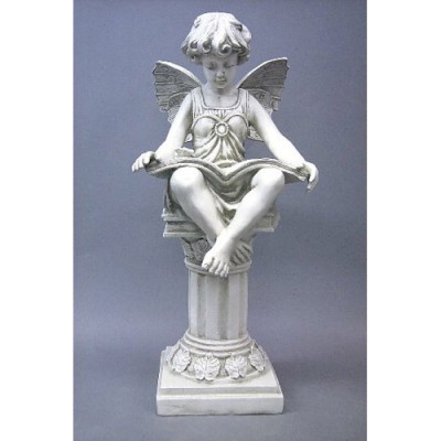 Reading Fairy 20in. Fiberglass Indoor/Outdoor Garden -  - FS68997