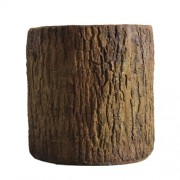 Oak Bark Planter Medium Fiberglass Resin Indoor/Outdoor Garden / Patio Statue