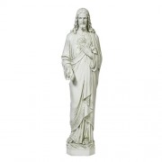 Sacred Heart of Jesus 36.5"H Lightweight Fiberglass Resin Indoor/Outdoor Church Statuary