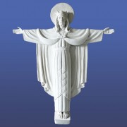 Christ the King Wall Lightweight Fiberglass Resin Indoor/Outdoor Church Statuary
