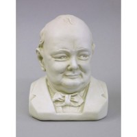 Winston Churchill Bust Fiberglass Resin Indoor/Outdoor Garden Statue
