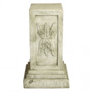 Julian Square Pedestal 25 Fiberglass Resin Indoor/Outdoor Garden Statue