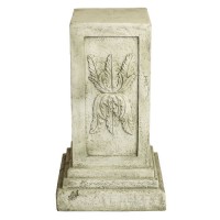 Julian Square Pedestal 25 Fiberglass Resin Indoor/Outdoor Garden Statue
