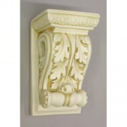 Drapery Wood Bracket - Fiberglass Resin - Indoor/Outdoor Garden Statue