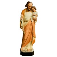 Saint Joseph With Child 36 In. Lightweight Fiberglass Resin - Outdoor Statue