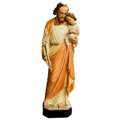 Saint Joseph With Child 36 In. Fiberglass - Outdoor Statue -  - F6633RLC