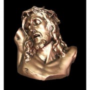Jesus Crucified Bust Wall Hanging Lightweight Fiberglass Resin Indoor/Outdoor Statue/Sculpture