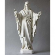 Sacred Heart 26in. - Lightweight Fiberglass Resin - Indoor/Outdoor Church Statuary Sacred Heart 26in. - Lightweight Fiberglass Resin - Indoor/Outdoor Church Statuary