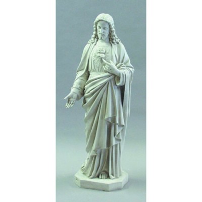 Sacred Heart Of Jesus 49" High Fiberglass Indoor/Outdoor Garden -  - F6624