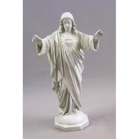 Sacred Heart Blessing Arms 37in. Lightweight Fiberglass Resin Indoor/Outdoor Statues