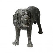 St. Bernard Dog for Frontdoor / Porch Steps standing 31"h Fiberglass Resin Indoor/Outdoor Garden Statue