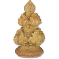 Leafy Finial Top 16in. High  Fiberglass Resin Indoor/Outdoor Garden