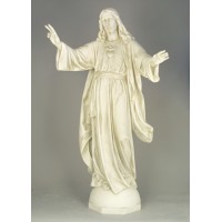 Blessing Jesus Sacred Heart - Lightweight Fiberglass Resin Indoor/Outdoor Church Statuary
