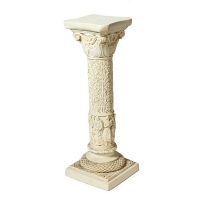 Nine Muses 32in.  Fiberglass Indoor/Outdoor Garden Pedestal -  - F68370