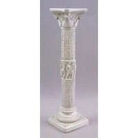 Nine Muses Pedestal 42in. High  Lightweight Fiberglass Resin Indoor/Outdoor Garden
