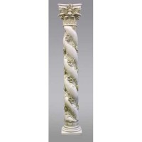 Twisted Rose Stand Pedestal Statue Display Base/Riser 84in. Lightweight Lightweight Fiberglass Resin
