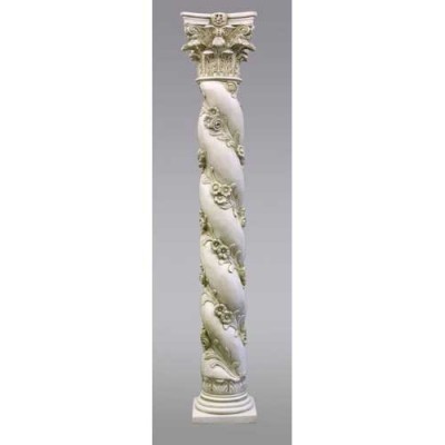Twisted Rose Riser Stand Pedestal Statue Base 84in. Fiberglass Resin -  - F97084