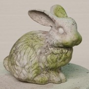 Bumper Bunny Fiberglass Resin Indoor/Outdoor Garden Statue/Sculpture