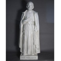 Father Marquette - Lightweight Fiberglass Resin Indoor/Outdoor Church Statuary