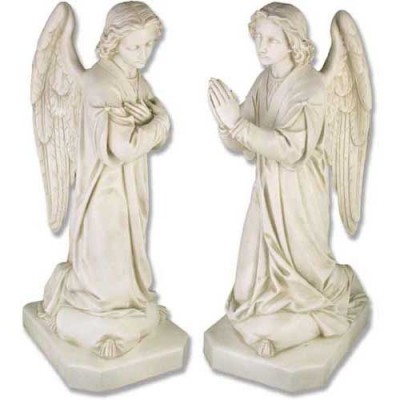 Shrine Angel Set 39in. Fiberglass In/Outdoor Display Niche for Statue -  - F7307S