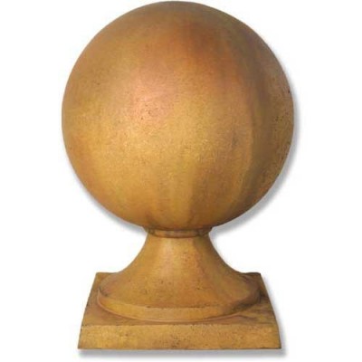 Sphere Estate Finial 30in. - Fiber Stone Resin - Indoor/Outdoor Statue - - FS7816 Sphere Estate Finial 30in. - Fiber Stone Resin - Indoor/Outdoor Statue - - FS7816