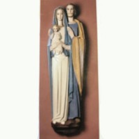 HOLY FAMILY (WALL UNIT) 5' - Lightweight Fiberglass Resin Indoor/Outdoor Church Statuary