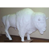 Buffalo Lifesize 6 Ft Fiberglass Resin - Indoor/Outdoor Garden Statue