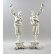 Black Moore Set Fiberglass Resin Indoor/Outdoor Garden Statue