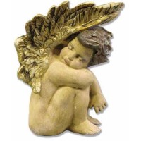 Blissful Slumber Cherub 11in. Fiberglass Resin Indoor/Outdoor Garden
