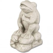 Cracked Up Frog 12in. - Fiberglass Resin - Indoor/Outdoor Statue