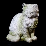 Muffin the Kitten Fiber Stone Indoor/Outdoor Garden Statue