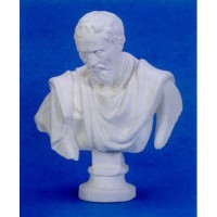 Michelangelo Bust 32in. (Chest) Fiberglass Resin Indoor/Outdoor Garden