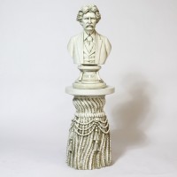 Tassel Pedestal Large Fiber Stone Indoor/Outdoor Garden Statue