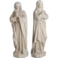 Mary & John At Crucifixion42 Lightweight Fiberglass Resin Indoor/Outdoor Church Statuary