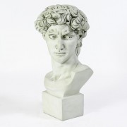 David Bust Medium 17 Inch Fiberglass Resin - Indoor/Outdoor Statue