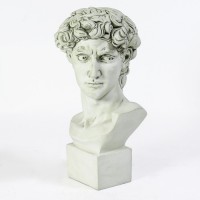 David Bust Medium 17 Inch Fiberglass Resin - Indoor/Outdoor Statue