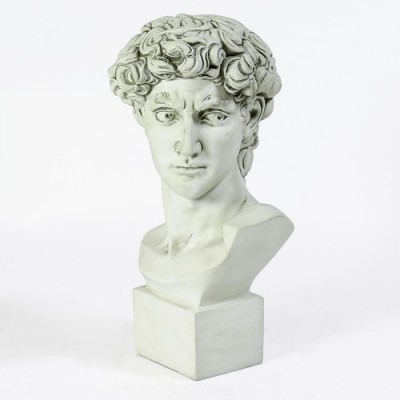 David Bust Medium 17 Inch Fiberglass - Indoor/Outdoor Statue -  - F1101