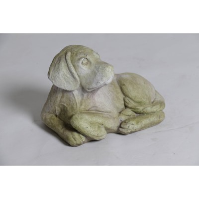 Hunter Pup Fiber Stone Resin Indoor/Outdoor Garden Statue/Sculpture -  - FS8892