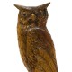 Owl Carved 18in. - Fiber Stone Resin - Indoor/Outdoor Garden Statue -  - FS8157