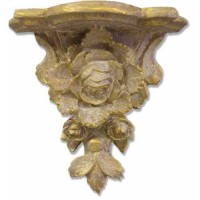Rose Cluster Bracket - Large - Fiberglass Resin - Outdoor Statue