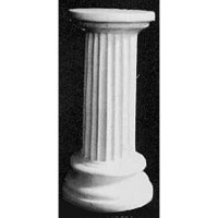Genre Column 27.5in. - Fiberglass Resin - Indoor/Outdoor Garden Statue